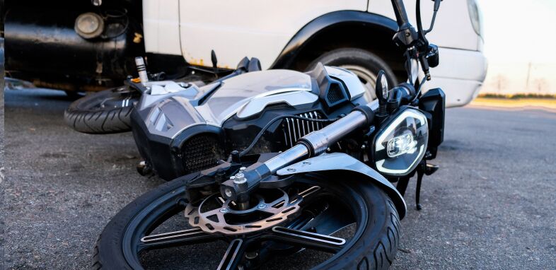 Motorcylce Accidents motorcycle tipped over on road