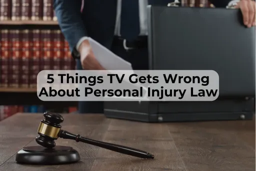 Personal Injury Law on TV Don’t let TV fool you. Personal injury law requires a team of law professionals, investigators, and medical experts.
